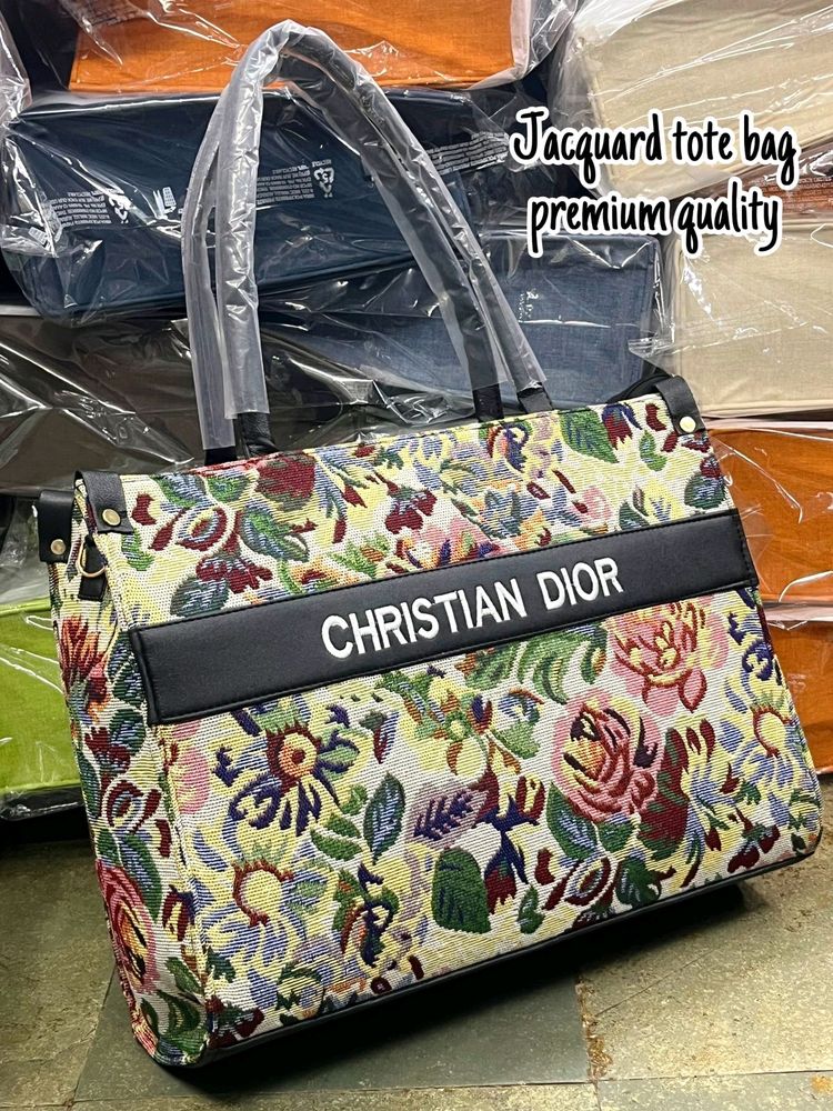 PREMIUM QUALITY JACQUARDS DIOR TOTE BAG