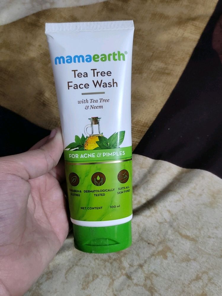 Mamaearth Tee Tree Face Wash Good For Acne Nd Pimp