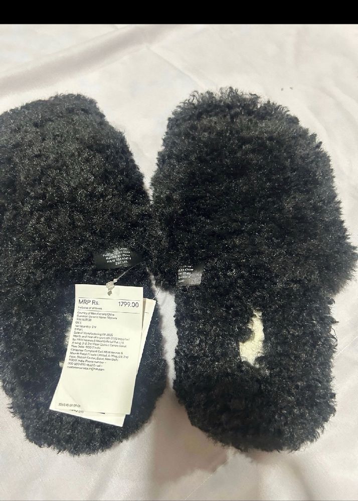 H&M Furry Sandals