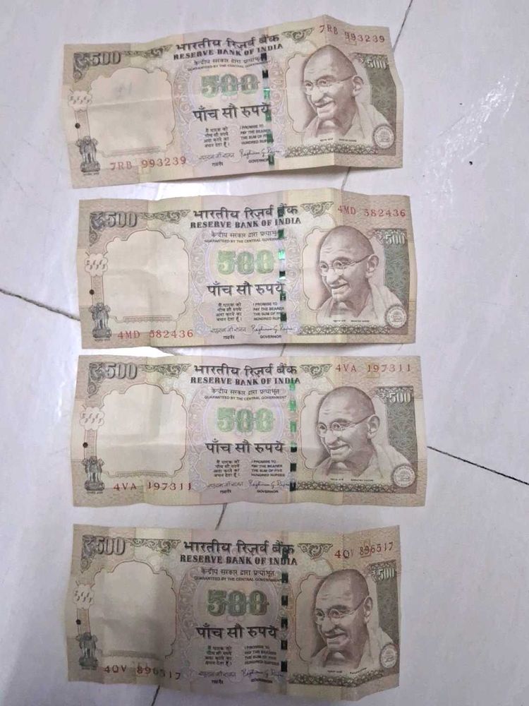 Old 500 Rupees Note