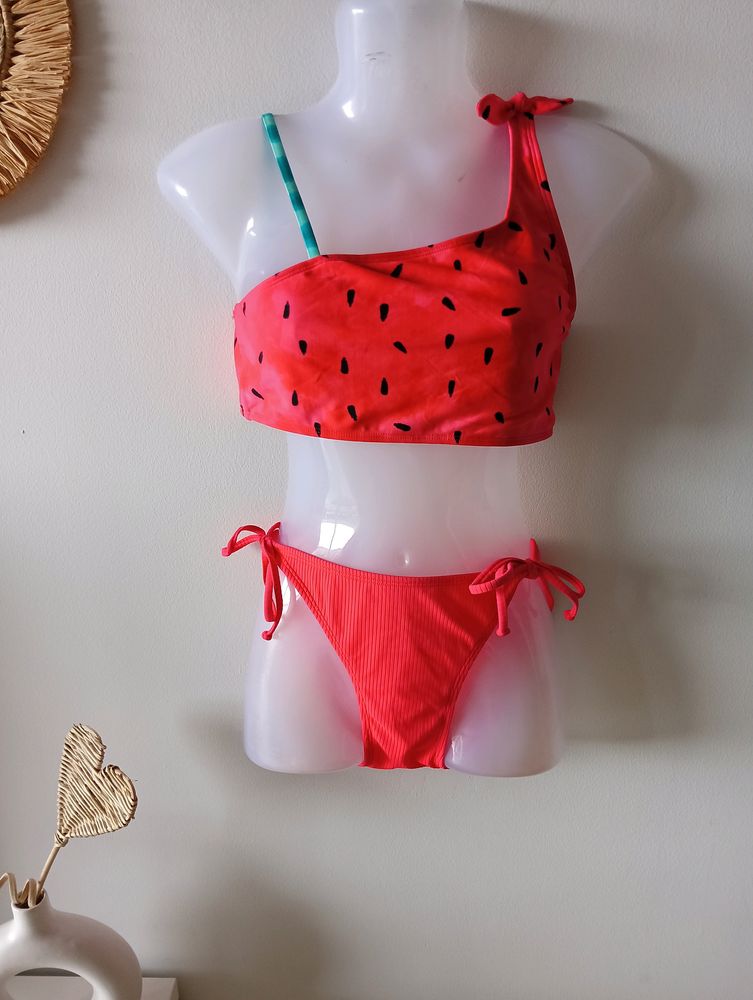 New Cute Watermelon Print Swimwear