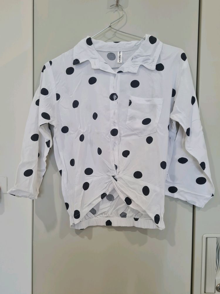 Black Dotted Shirt