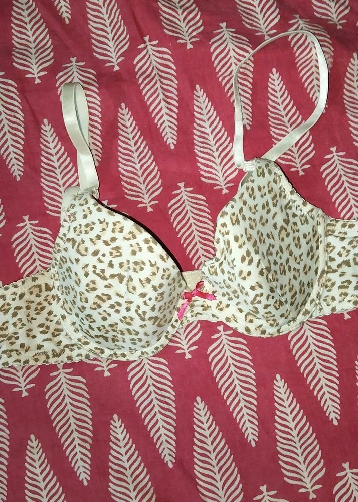 🍒😍 Sexy Cheeta Print Double Push Up Bra 34b