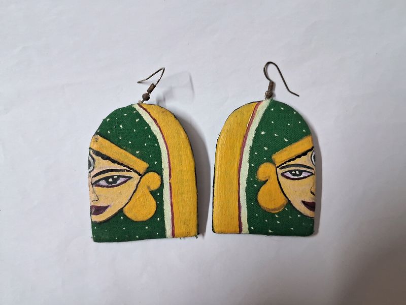 ANEA Handmade Durga Ma Themed Earrings