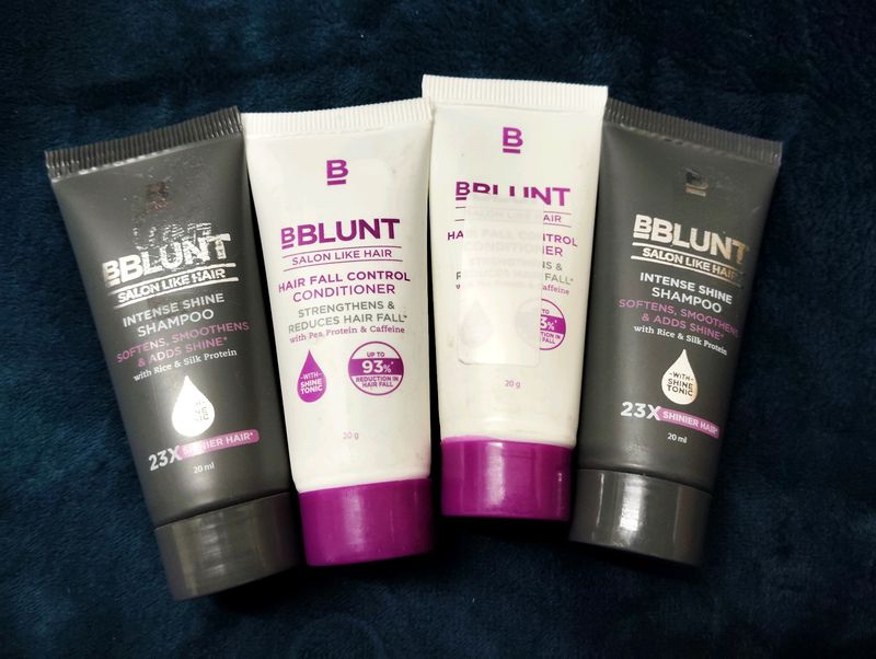 Bblunt 4 Samples 2 Shampoo ,2 Conditioner