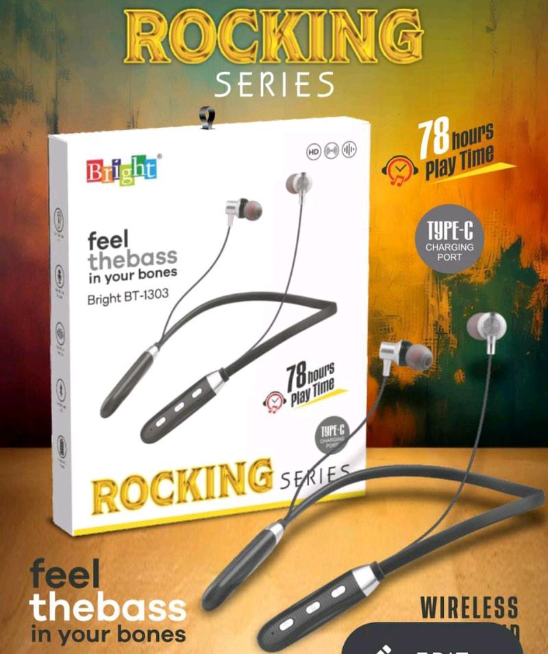 Neckband Wireless Bluetooth Ear Built -in Mic