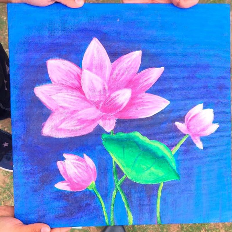 Lotus Painting