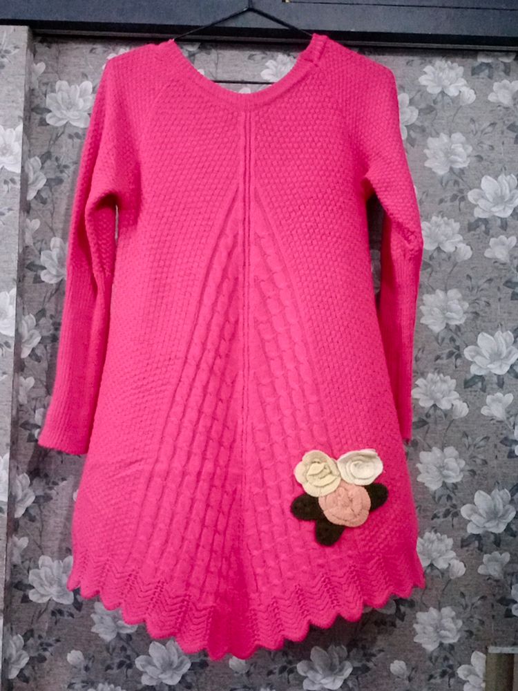 Long Free Size Pink Top