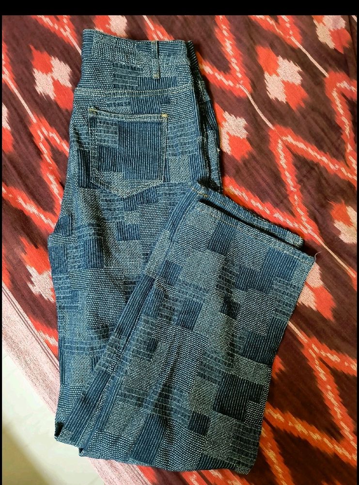 Urbanic Patchwork Straight Denim Jeans