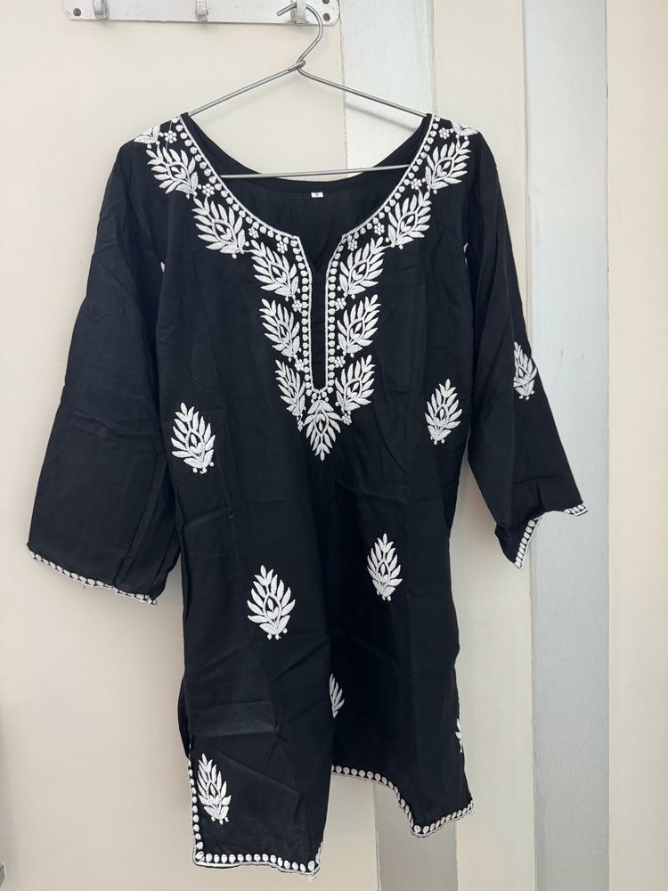 Short Kurta - Black