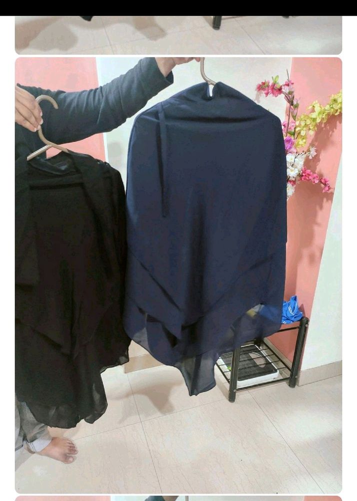 IMPORTED THREE LAYERS KHIMAR WITH NAQAB