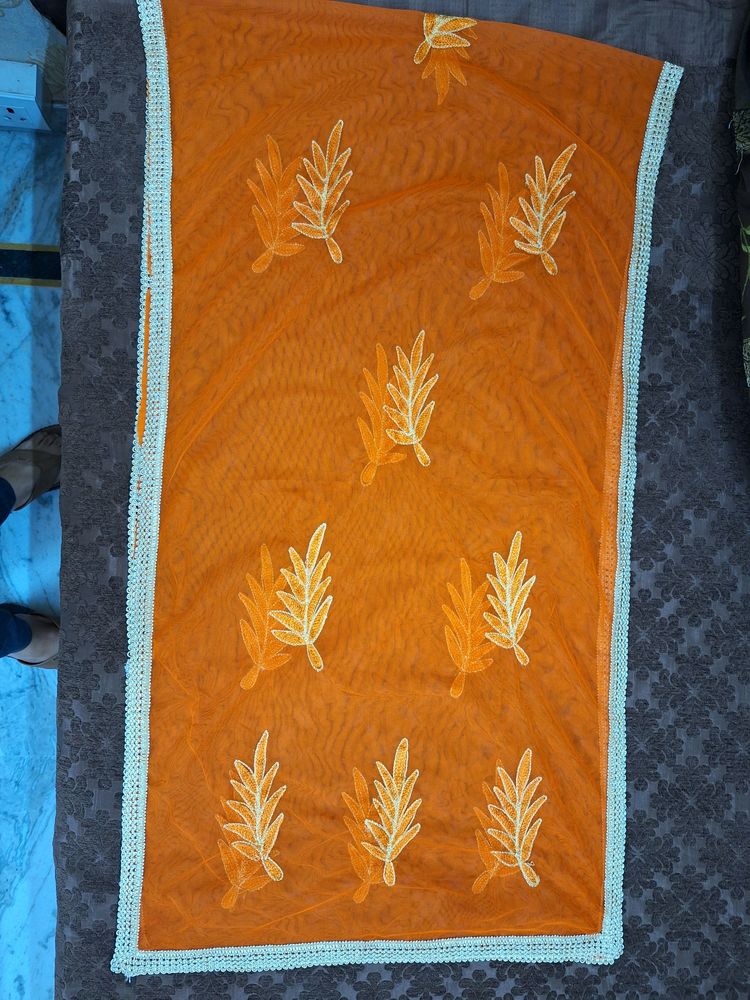 Orange Dupatta For Traditionals