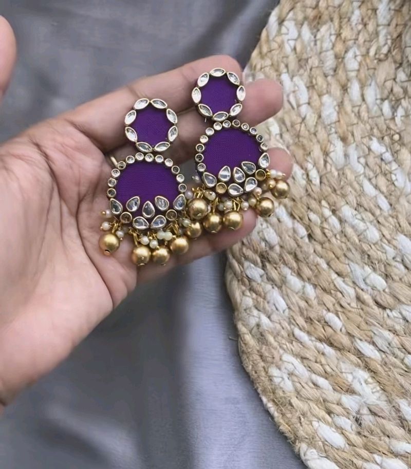 Purple Earrings