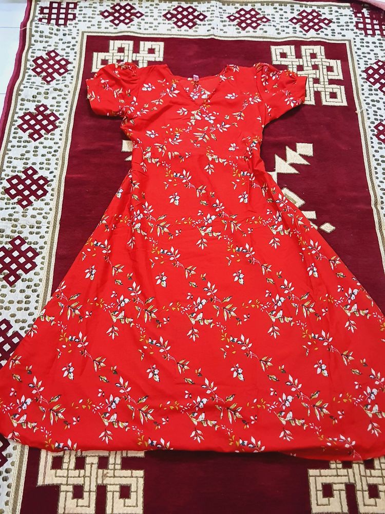 Women Flower Maxi Dress