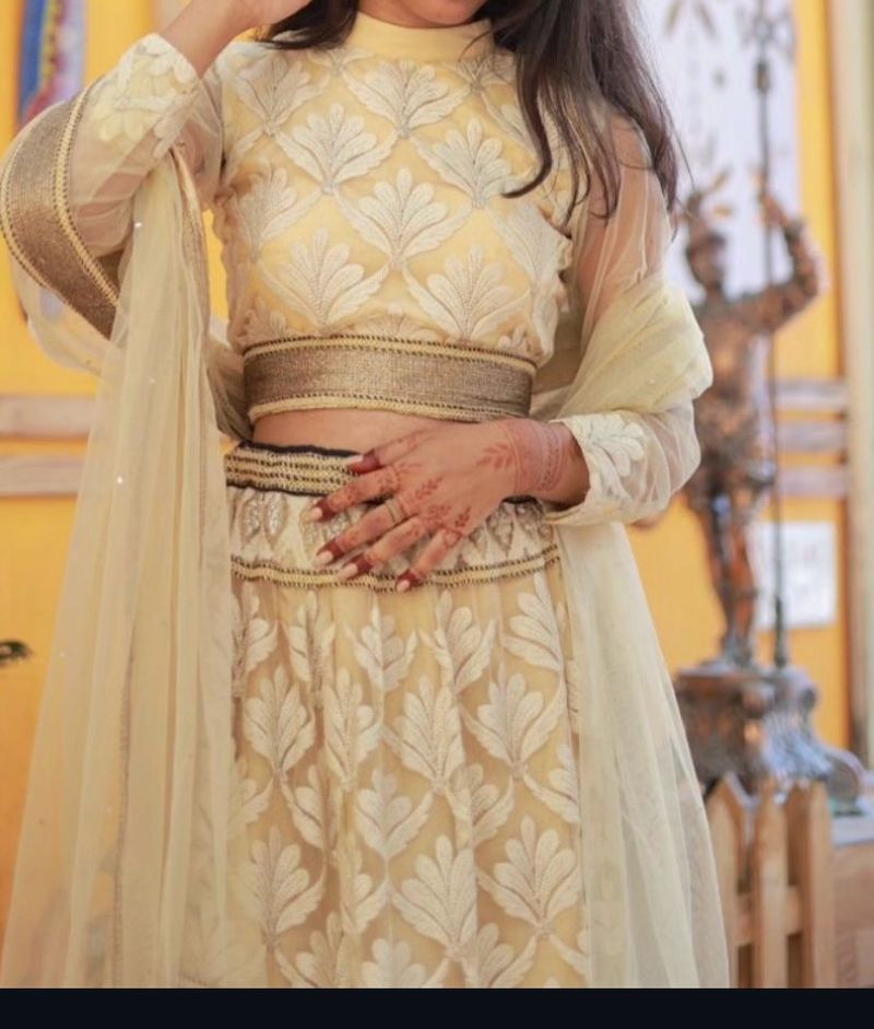 Heavy Golden Lehenga