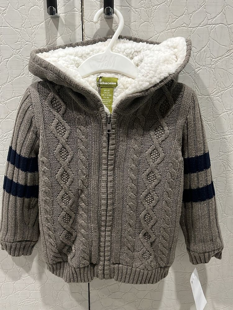 New Kids Jacket With Fur Lining