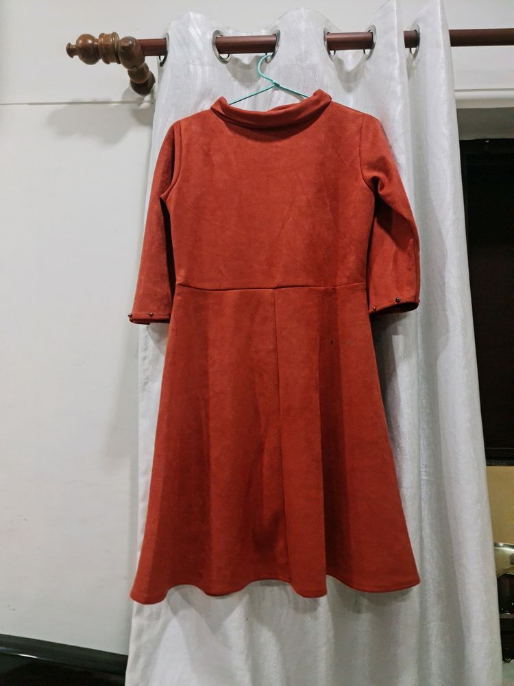 Frock In Sweat Fabric