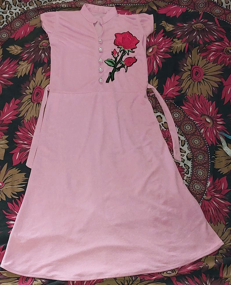 Pink Western Kurti