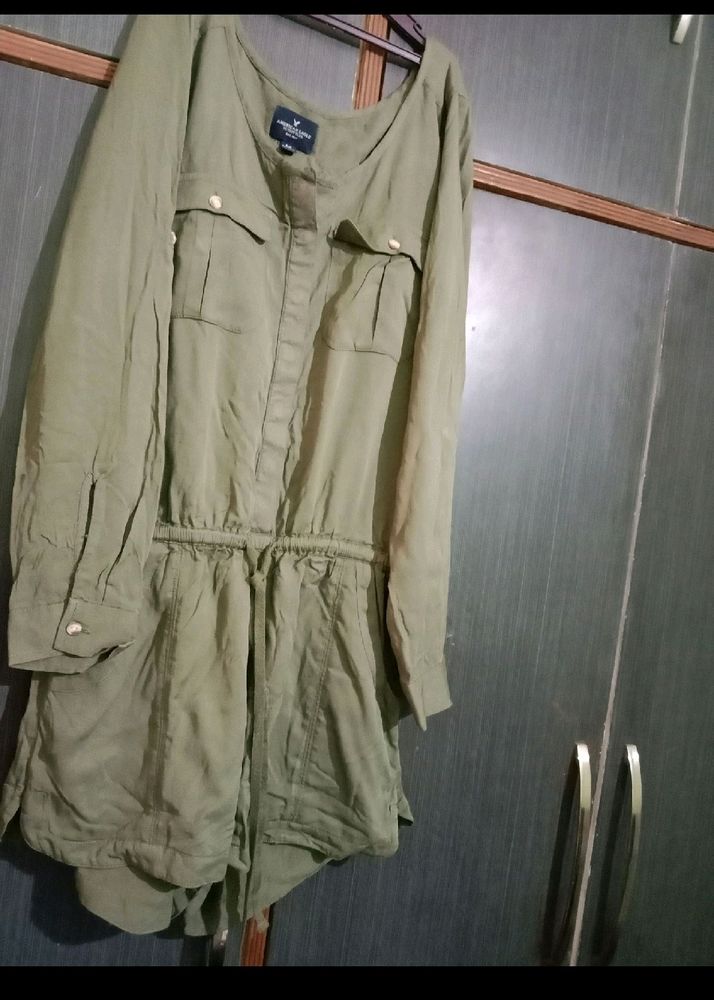 Olive Short Jumpsuit