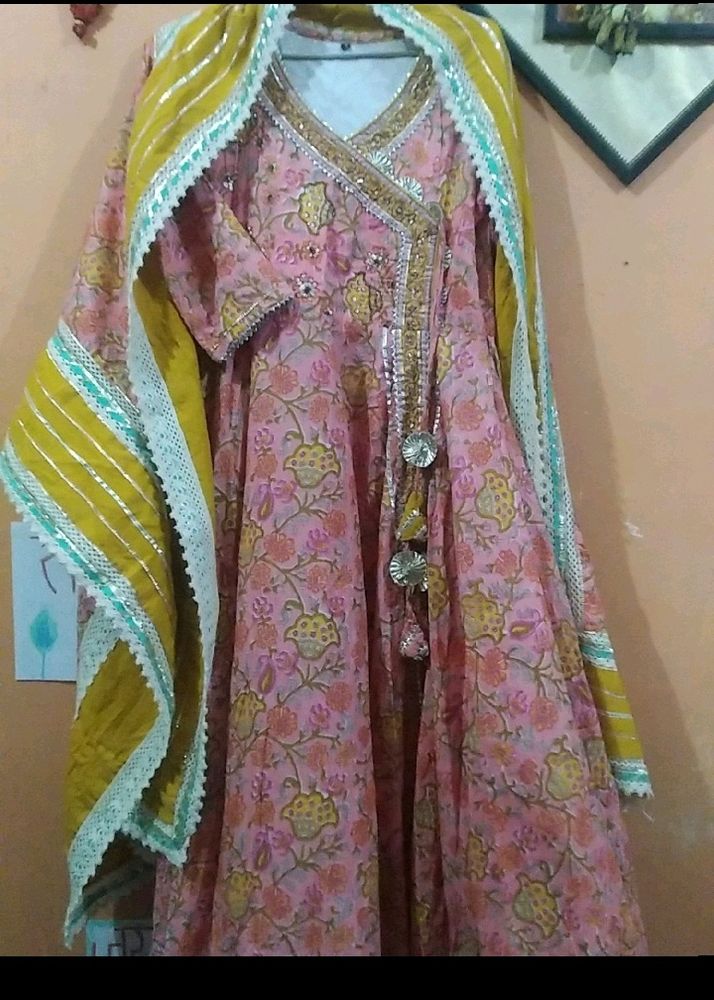 Gotapatti Heavy Anarkali And Dupatta