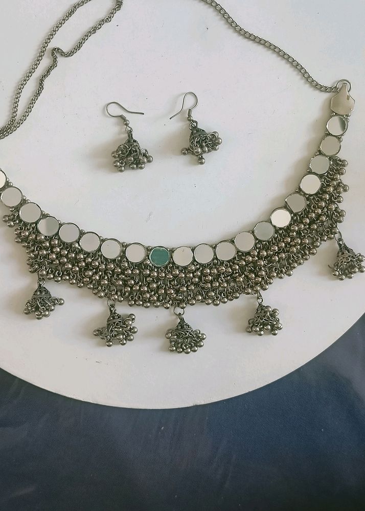 Oxidised Jewellery Set Hardly 2-3 Times Use