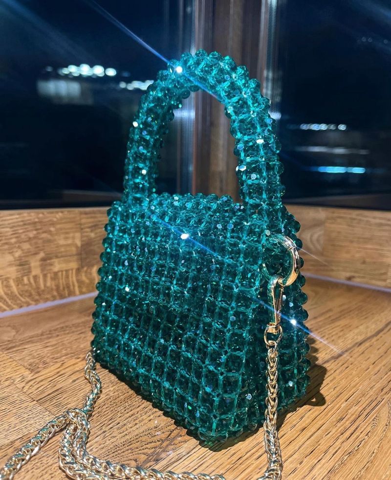 Cute Green Crystal Bag