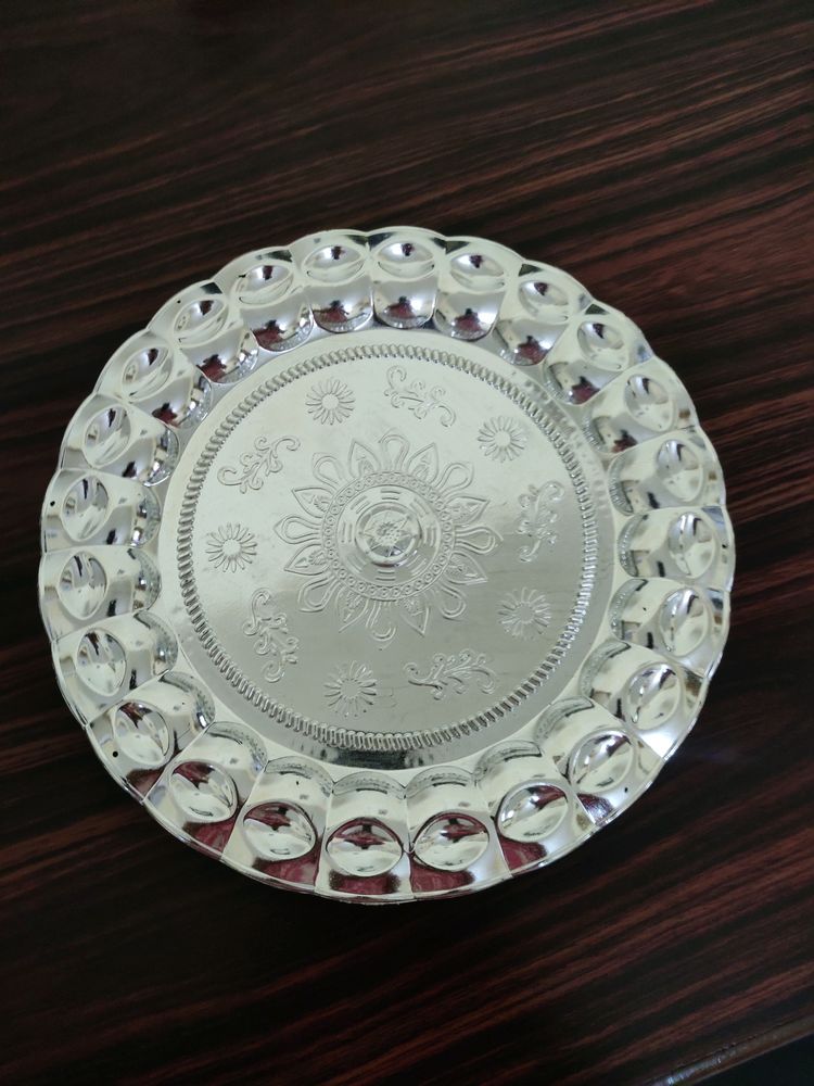 Silver Painted Tray