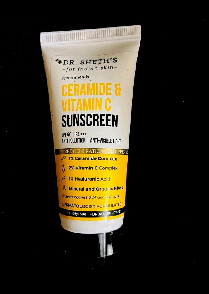 Dr Sheth's Ceramide & Vitamin Sunscreen 🧴