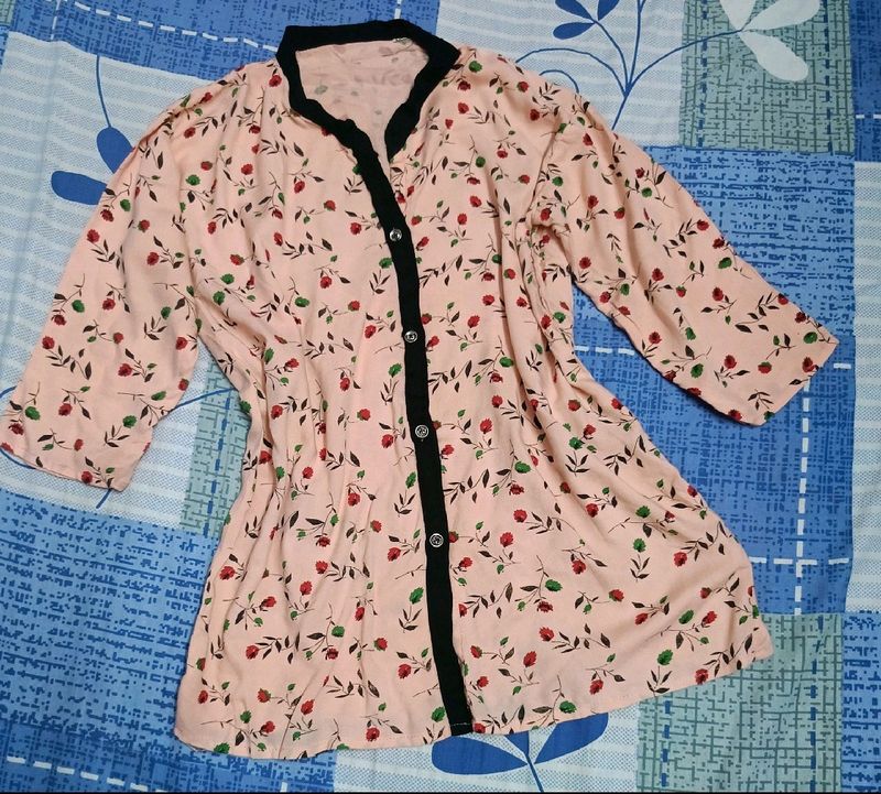 Summer Floral Print Shirt