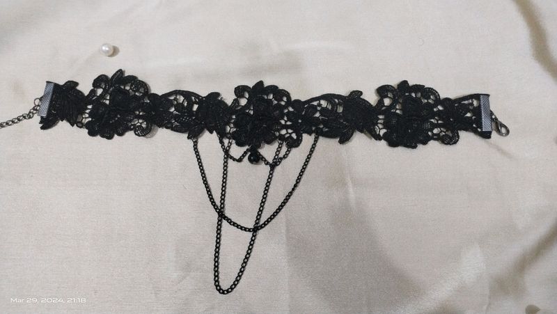 Unique Black Lace Choker