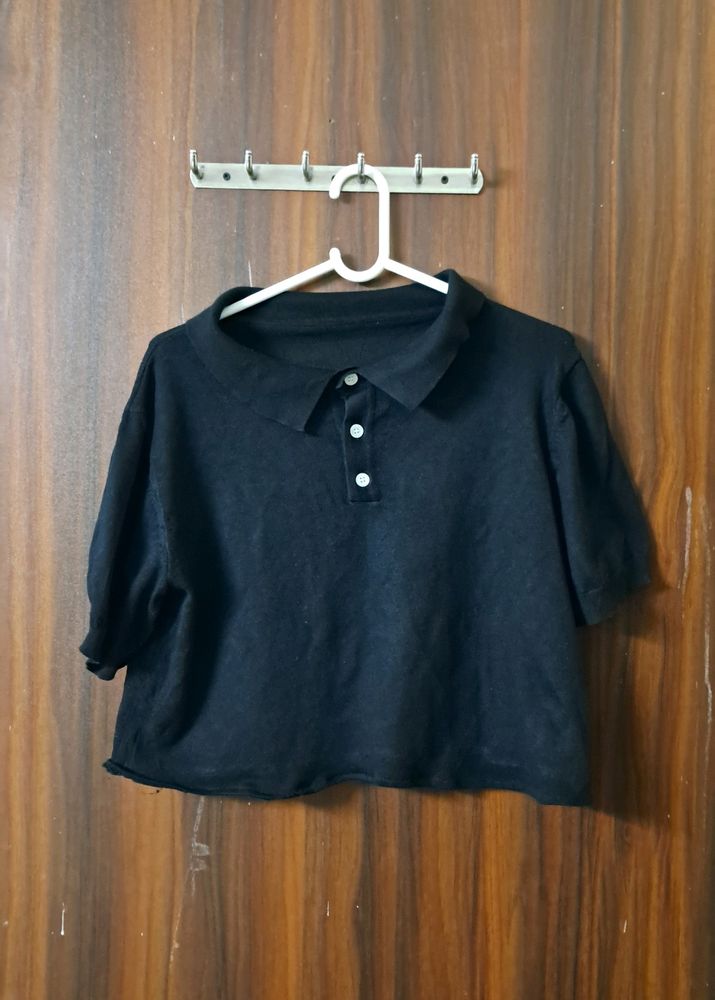 Crop Polo Tshirt