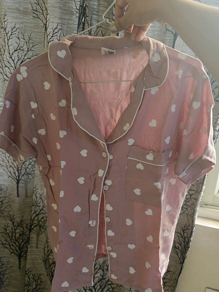 Night Suit Pink Size S