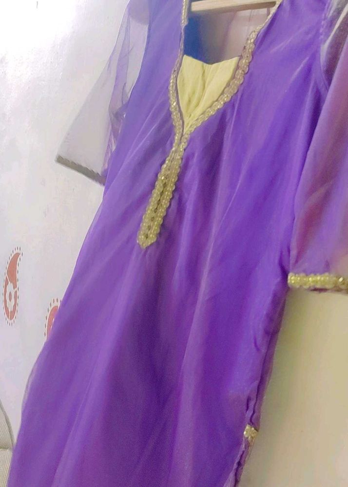 Beautiful Purple Kurti❤ ✨