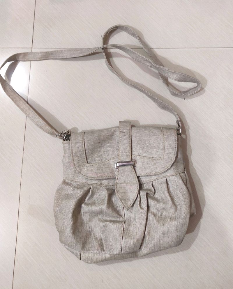 Beige Sling Bag