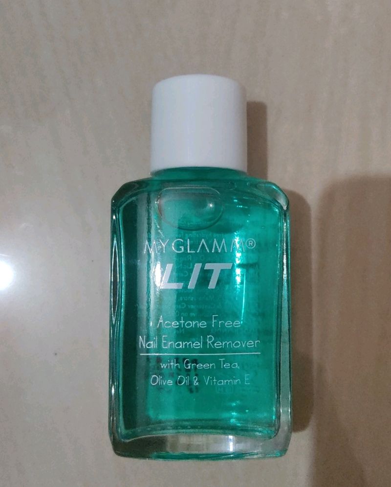 MyGlamm LIT Acetone Free Nail Enamel Remover 30ml