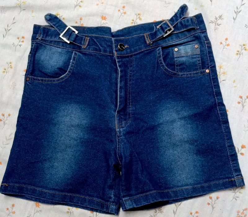 Blue Denim Shorts