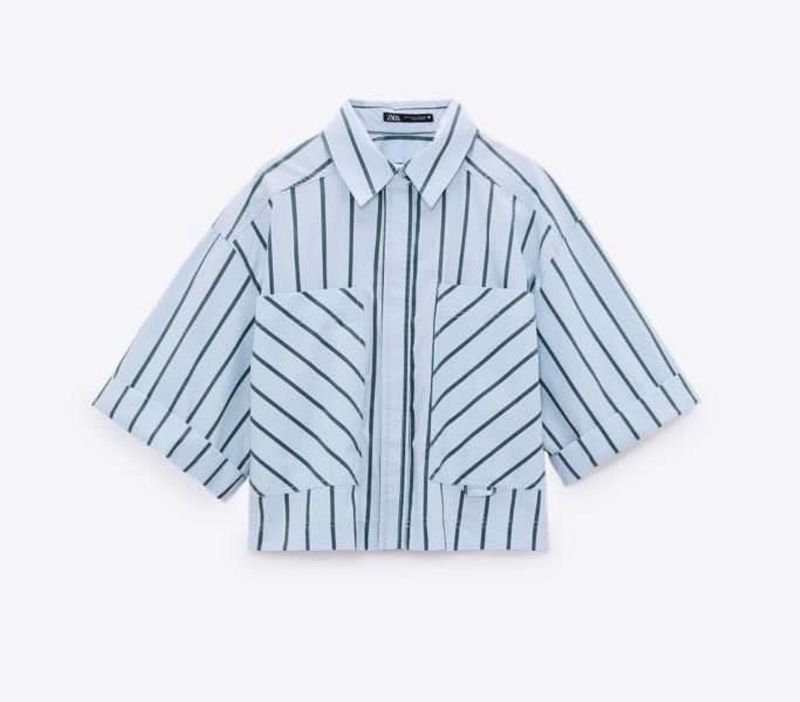 Zara Cropped Shirt