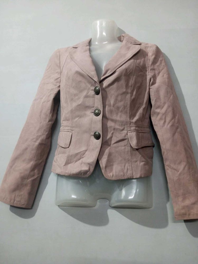 Beautiful Peach Jacket Woolen