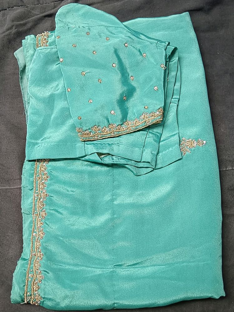 Partywear Saree With Blouse