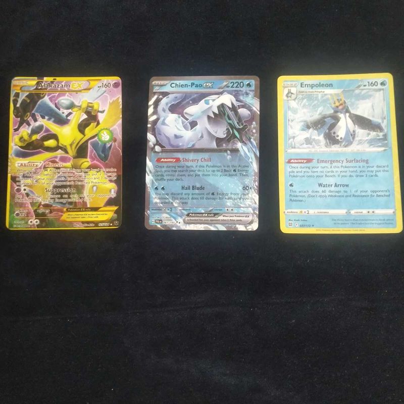 3 Rare Pokemon Cards