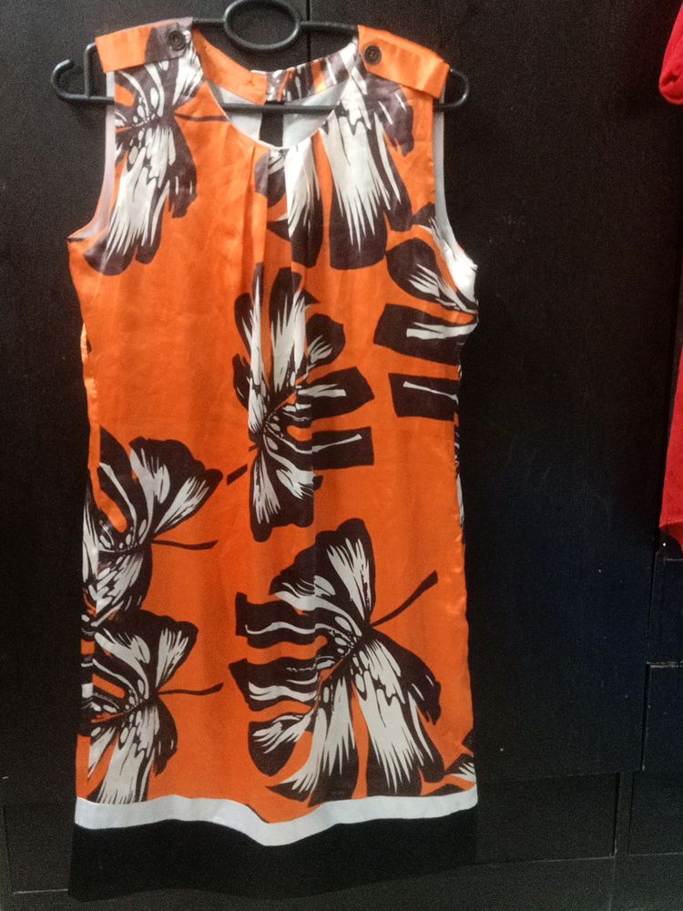 Soft Orange Dress For Summer New