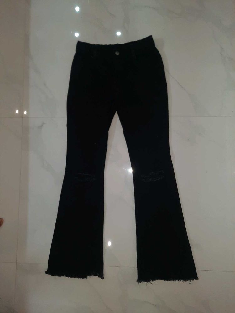 Boot-leg Girls Black Jeans