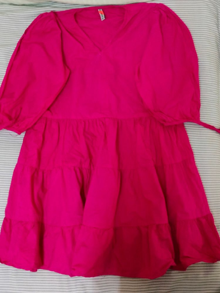 Casual Wear Pink Dress For Outings