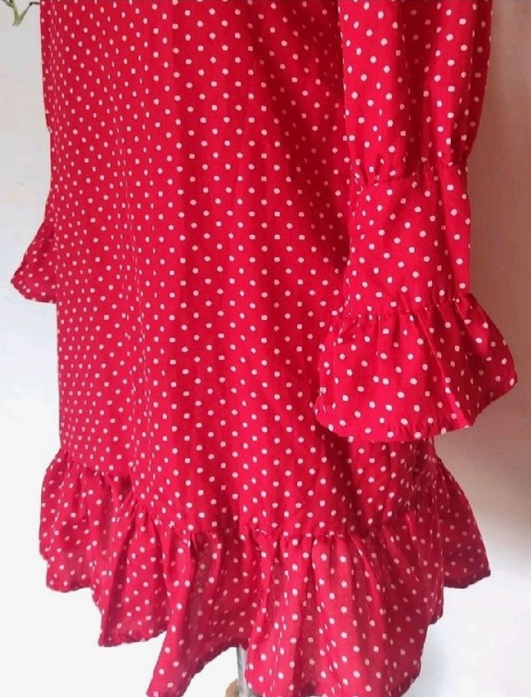 Limited Deal ✨️✨️Pinteresty Red Polka Dot Dress