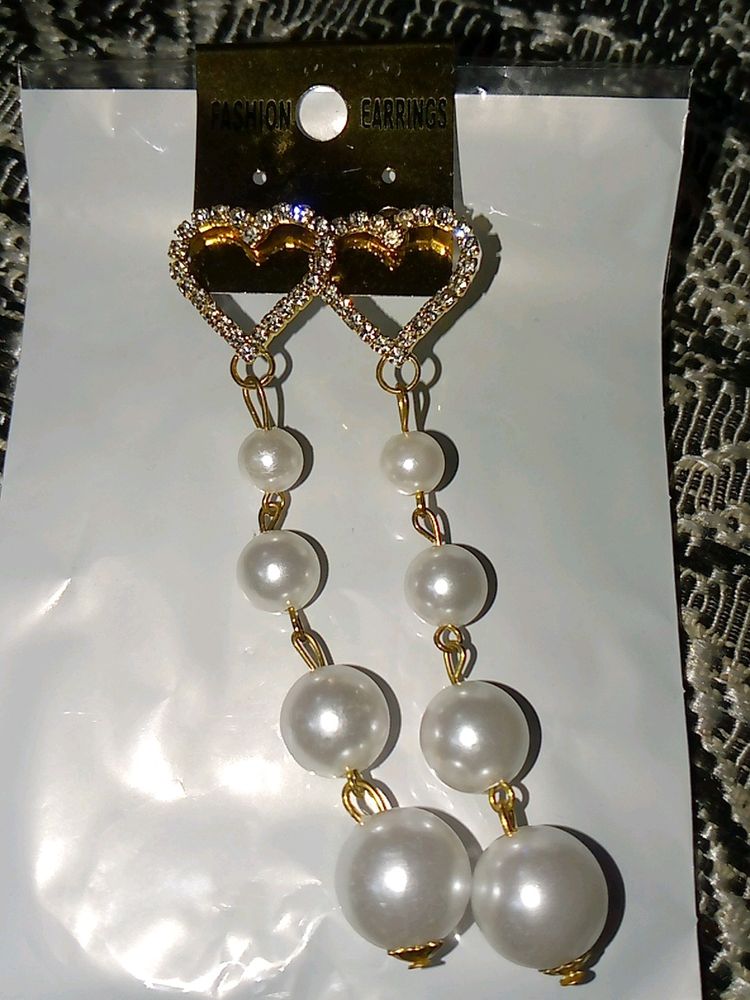 Lilydaze Pearl Stud Chain Earring