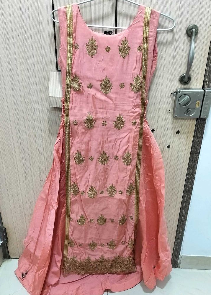 Pink Straight Gown