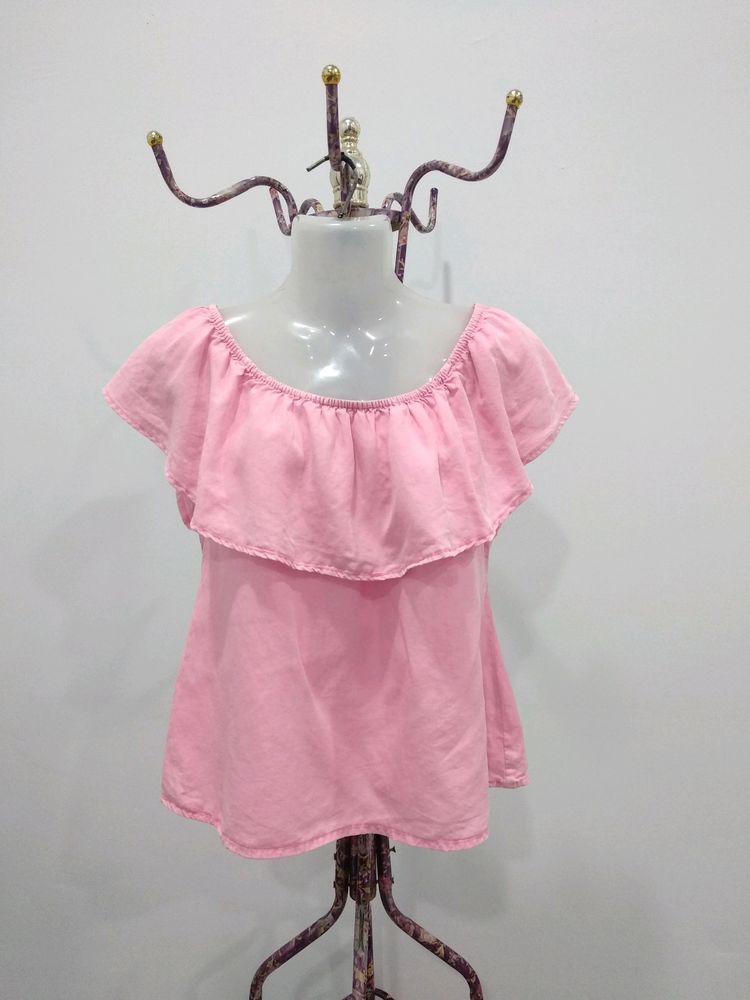 Pimkie Pink Ruffle Top