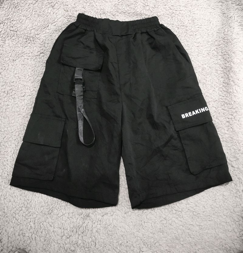 Black Cargo Shorts