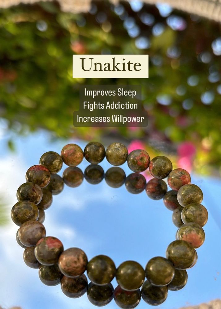 Unakite Bracelet - Reiki Infused