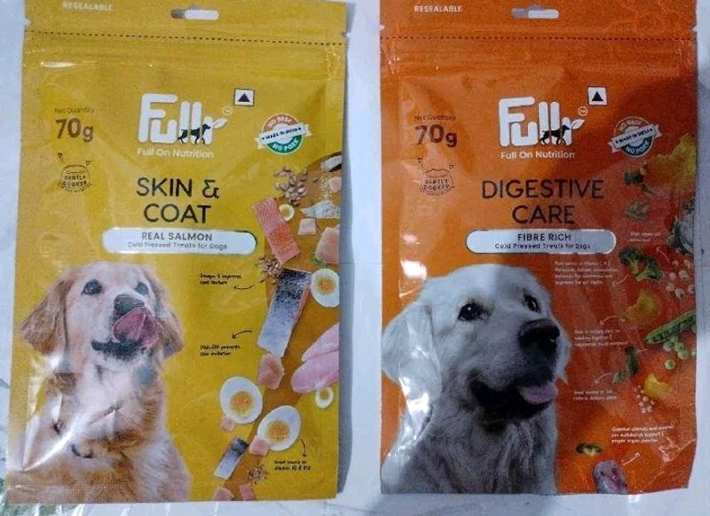 Fullr Skin and Coat Cold Pressed Dog TreatsFullr D